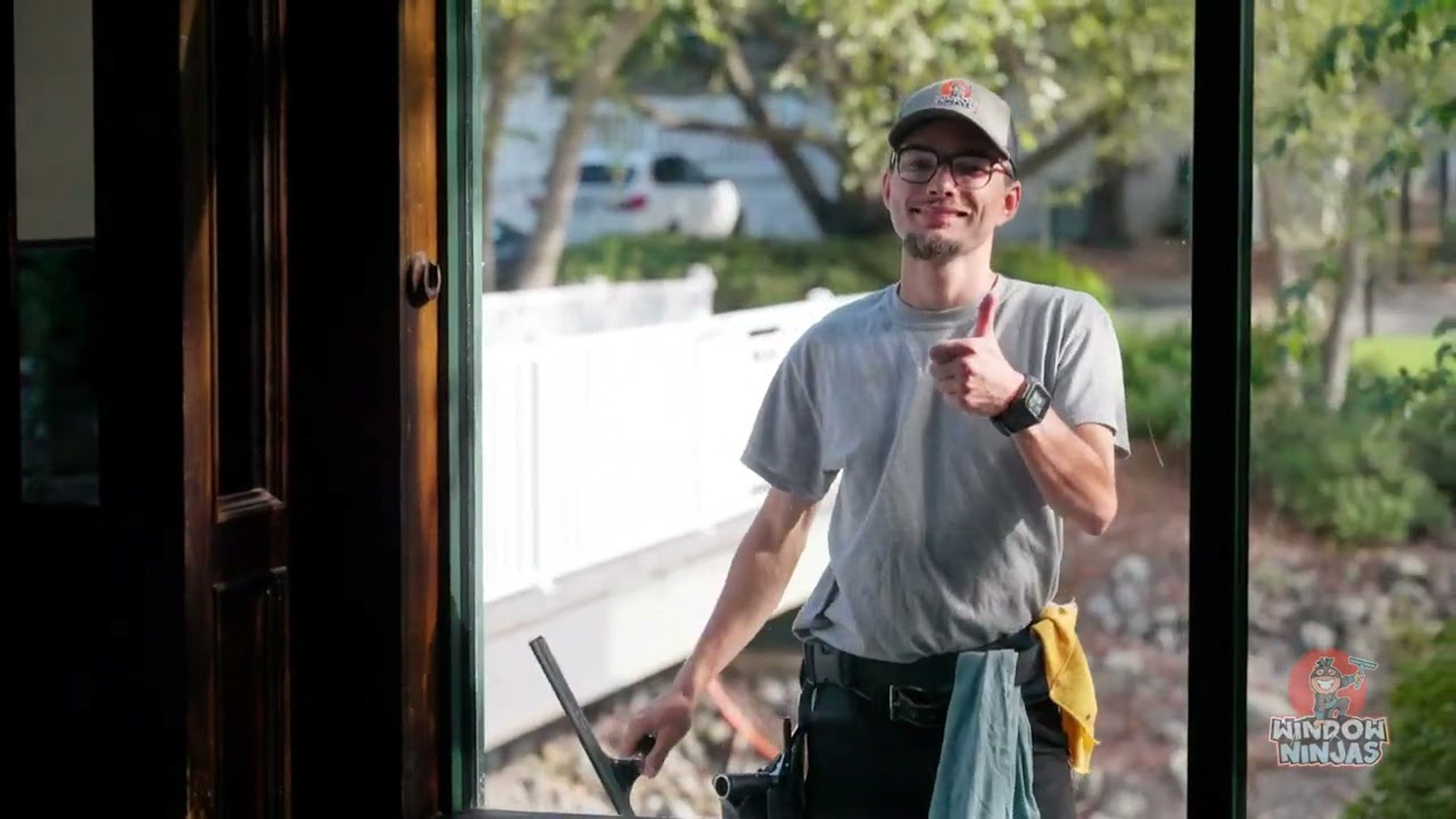 Window Ninjas Myrtle Beach restaurant window cleaning video.